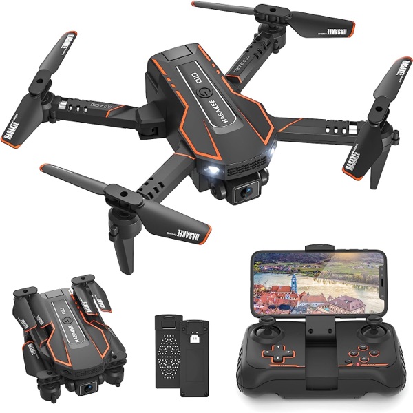 Hasakee Q10 dron con dos baterías y mando control